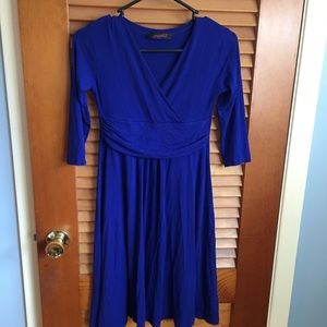 Blue maternity dress